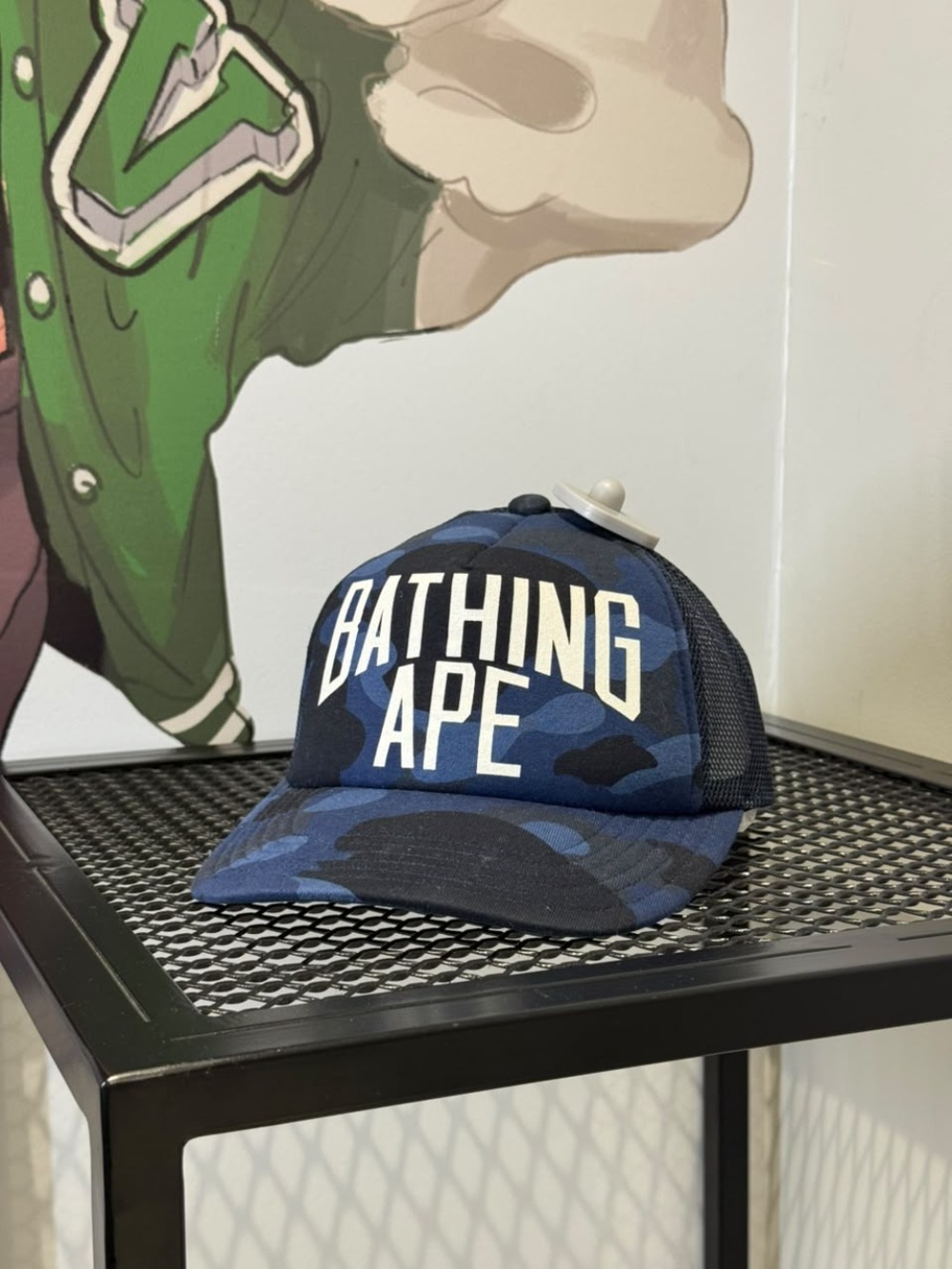 Boné Bape Ape Trucker Blue