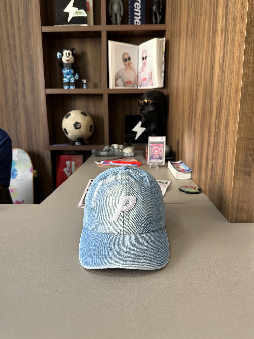 Boné Palace Bleached Denim P 6-Panel Stonewash