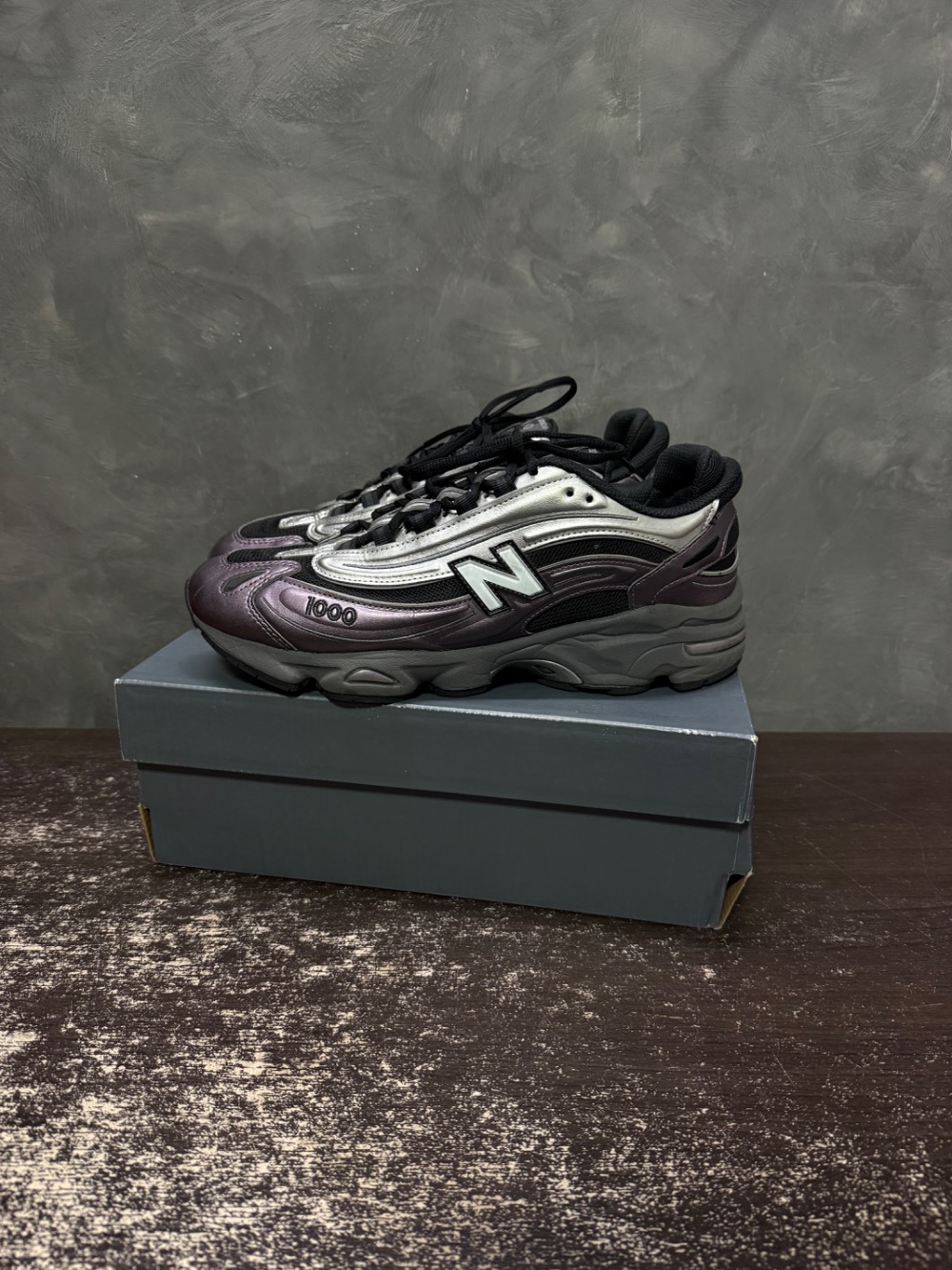 New Balance 1000 Dark Ice Wine Grey