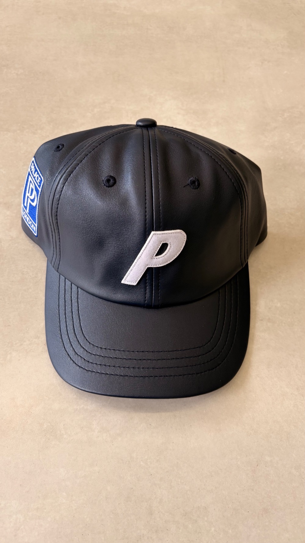 Boné Palace Faux Leather P 6-Panel Navy