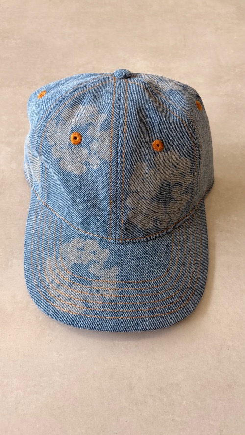 Boné Denim Tears Cotton Wreath Raw Denim Light Wash