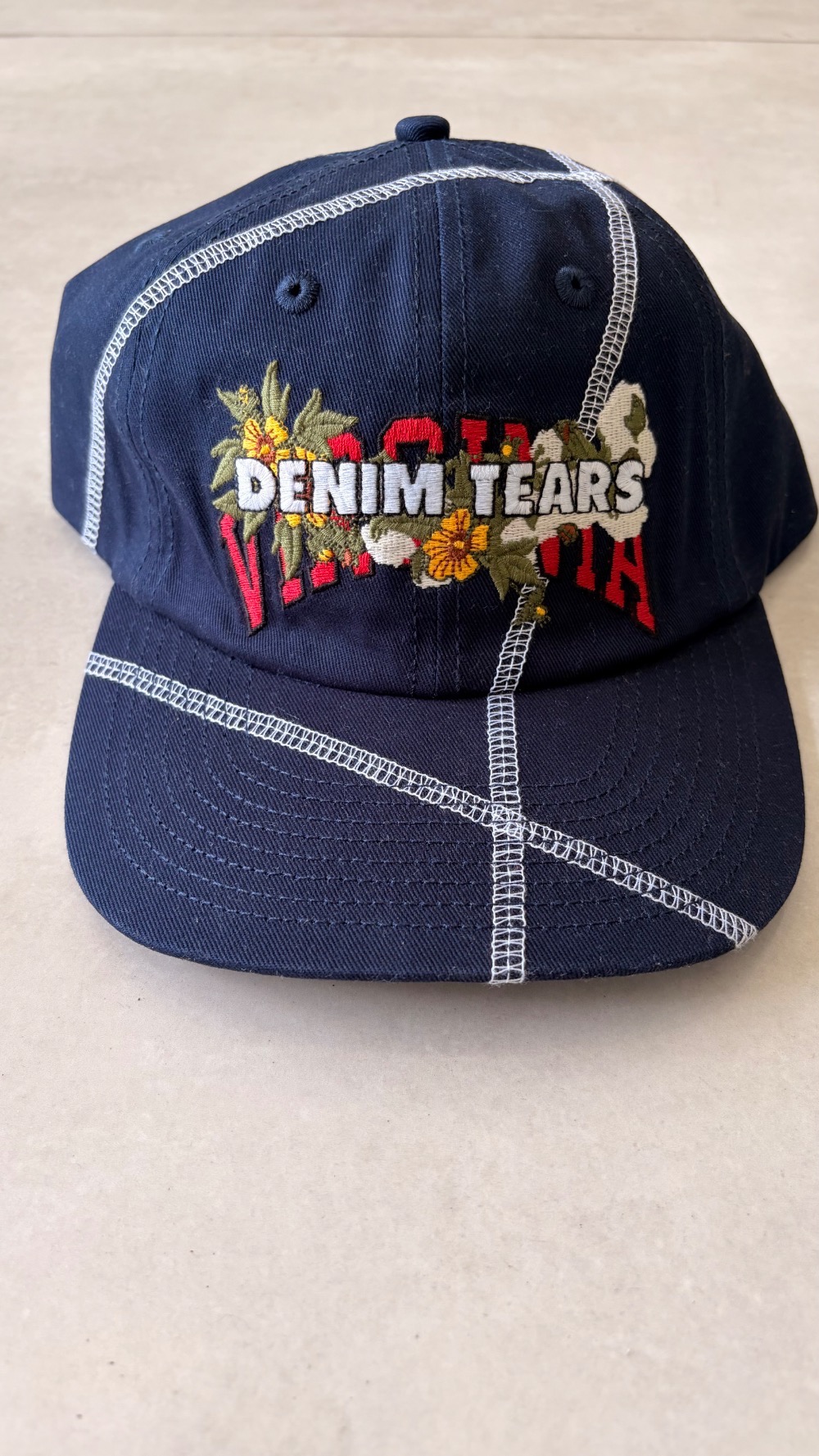 Boné Denim Tears Virginia Cap Navy