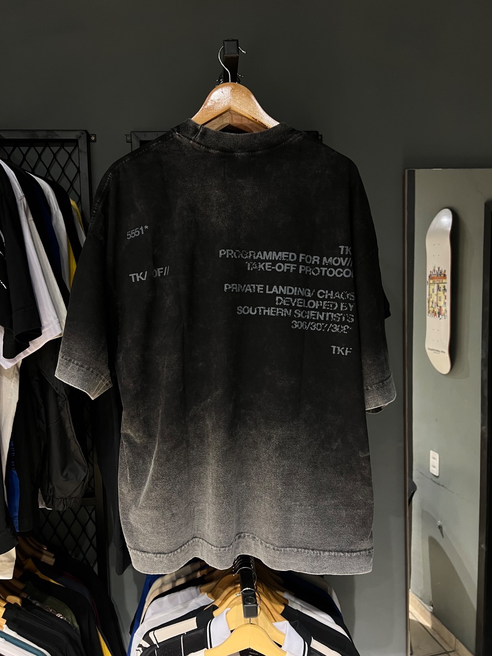 Camisa Take-Off Fd Boxy Black/Grey