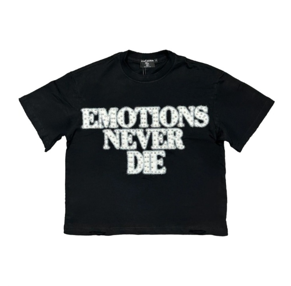 Camiseta Mixed Emotions Black End Rhinestone