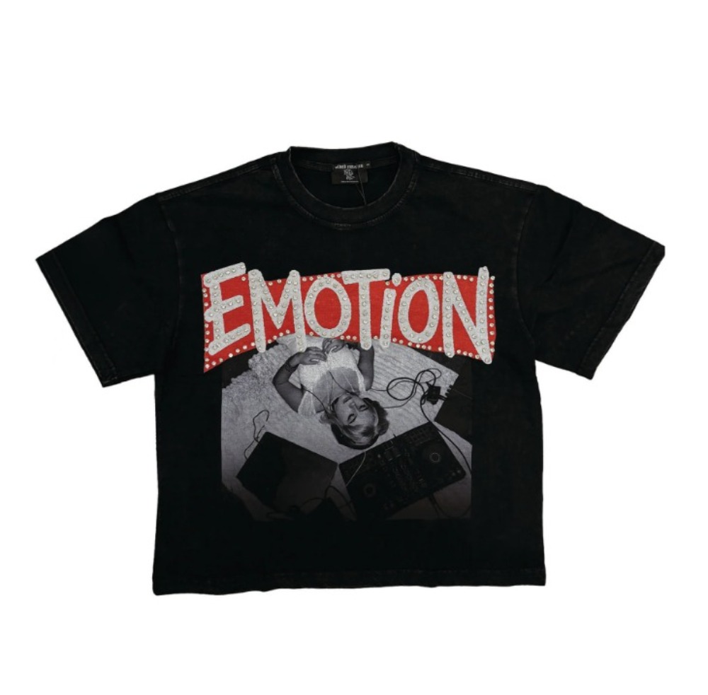 Camiseta Mixed Emotions Tunes Preto