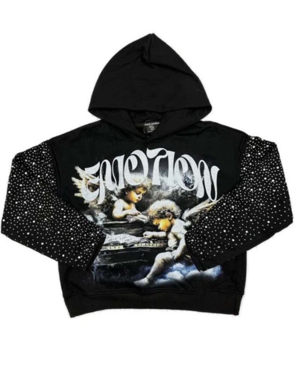Moletom Mixed Emotions Fallen Angels Rhinestone