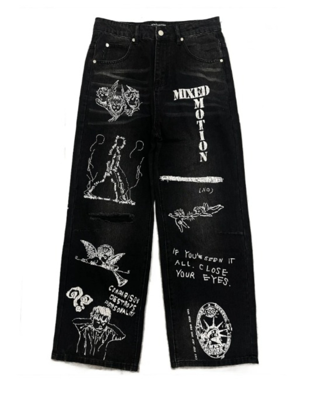 Calça Mixed Emotions Denim Black Canvas