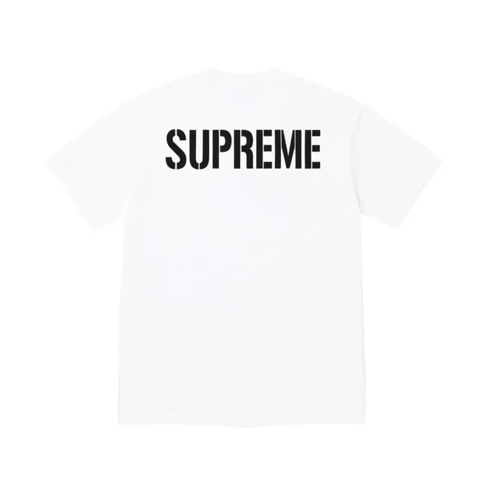 Camiseta Supreme World Famous White SS26-W1 — XG, Novo