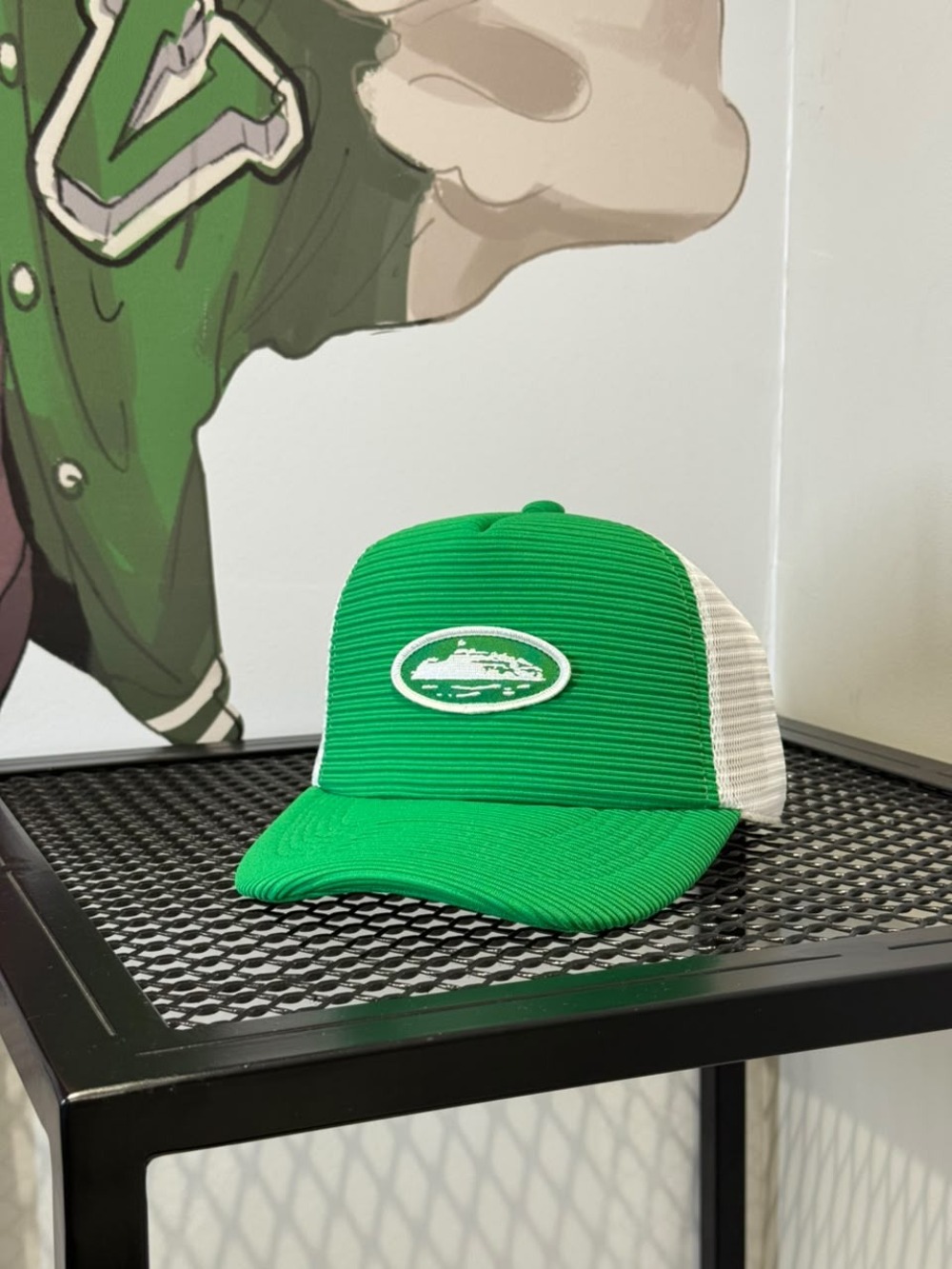 Boné Corteiz Short Peak Trucker Green
