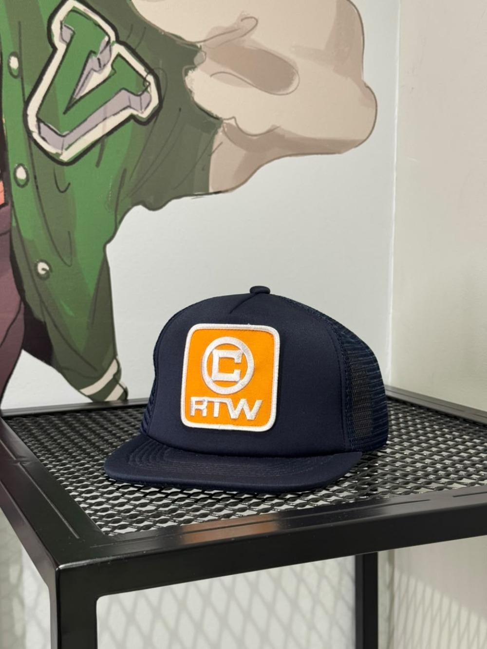 Boné Corteiz Box Trucker Blue Orange RTW