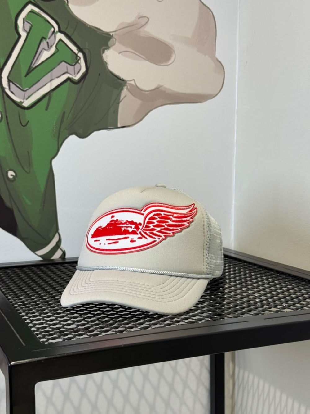 Boné Trucker Corteiz Wing Cinza