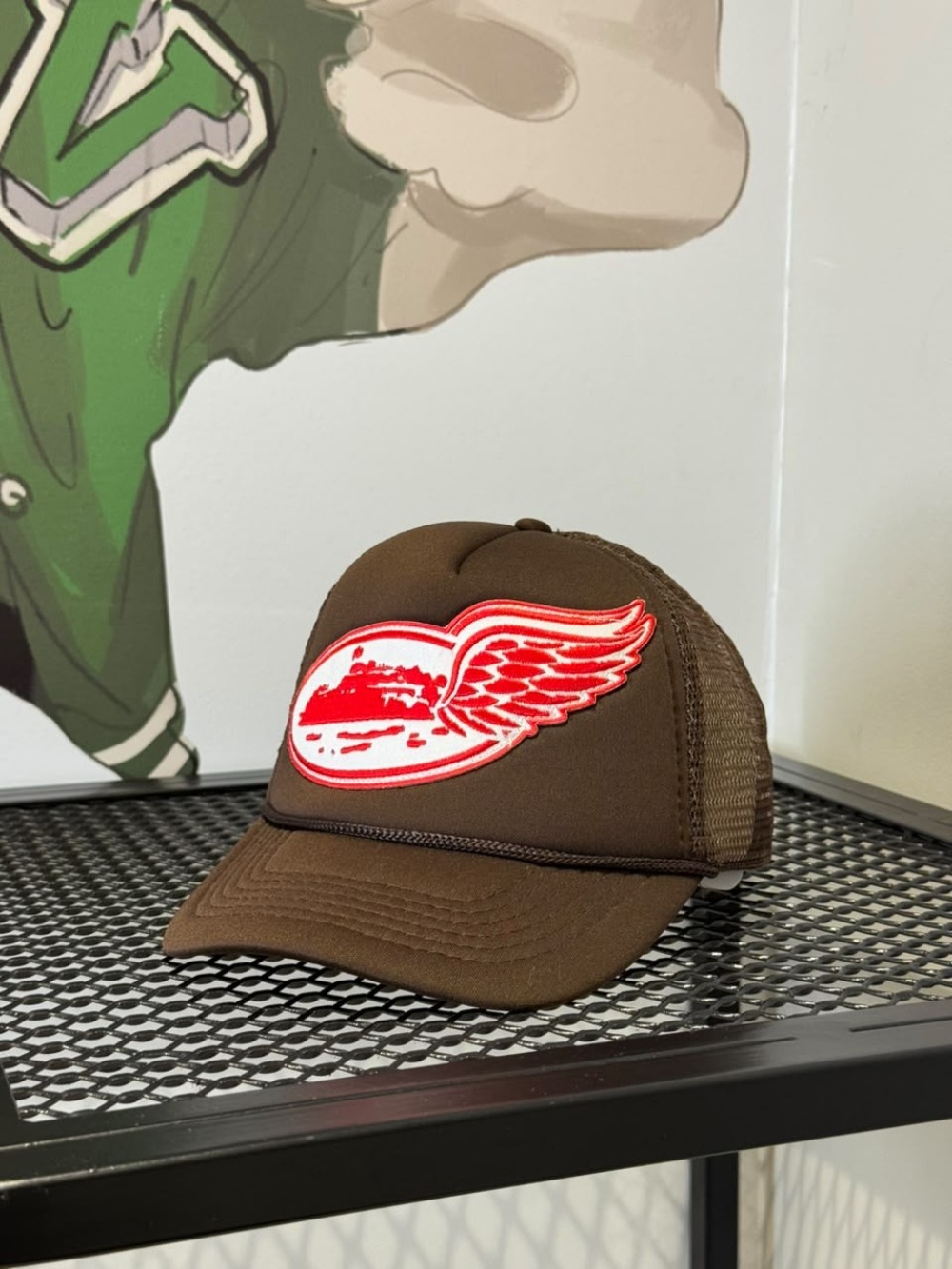 Boné Trucker Corteiz Wing Marrom