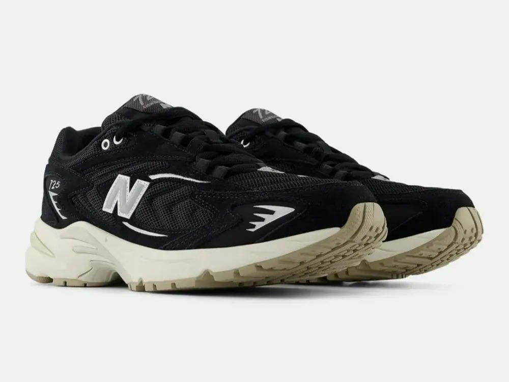 New Balance 725 Black Metallic Silver