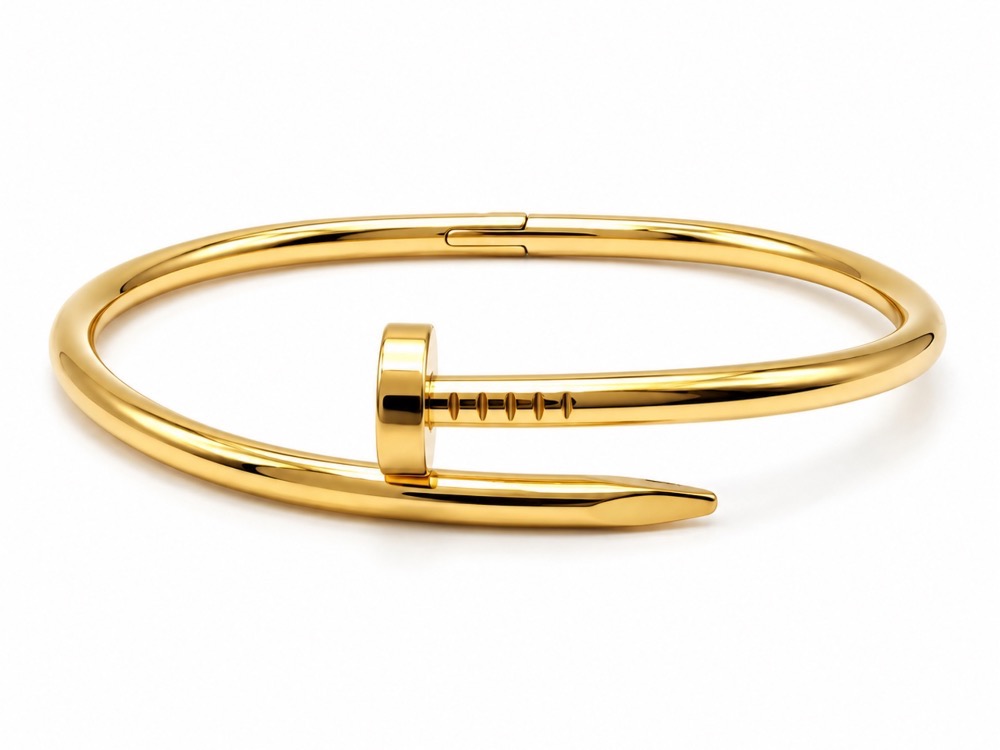 Bracelete Casa Cinza Brasil Nail Retro Gold