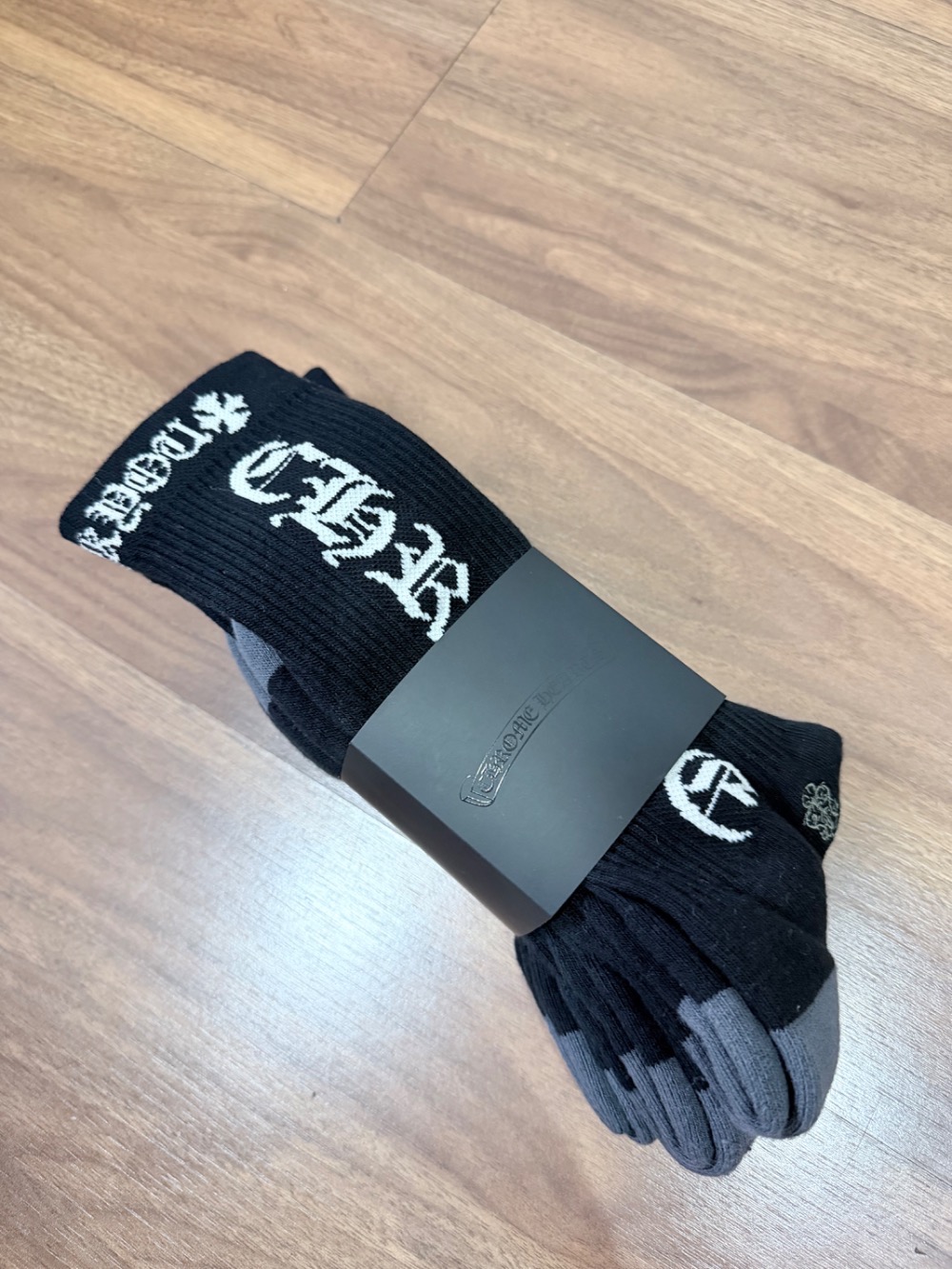 Meia Chrome Hearts 3-Pack CH Multicolor Black