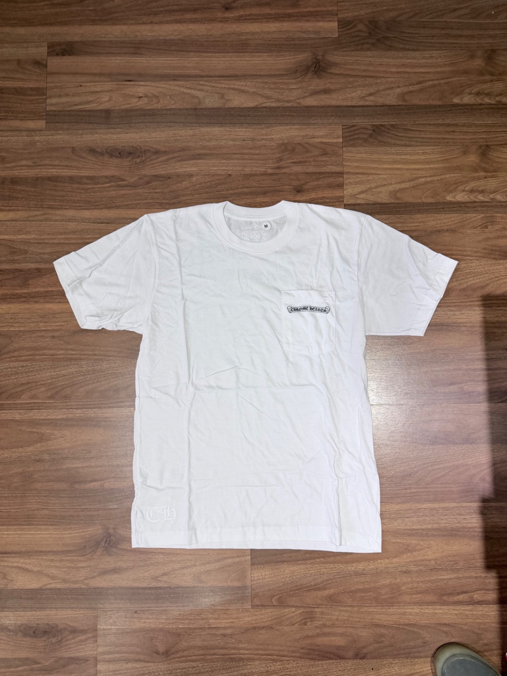 Camiseta Chrome Hearts USA Shoulder Logo White