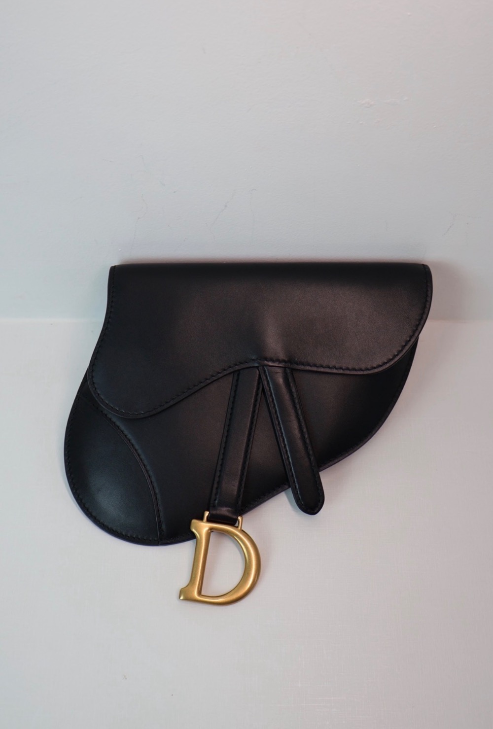 Christian Dior Saddle Pochette Preta