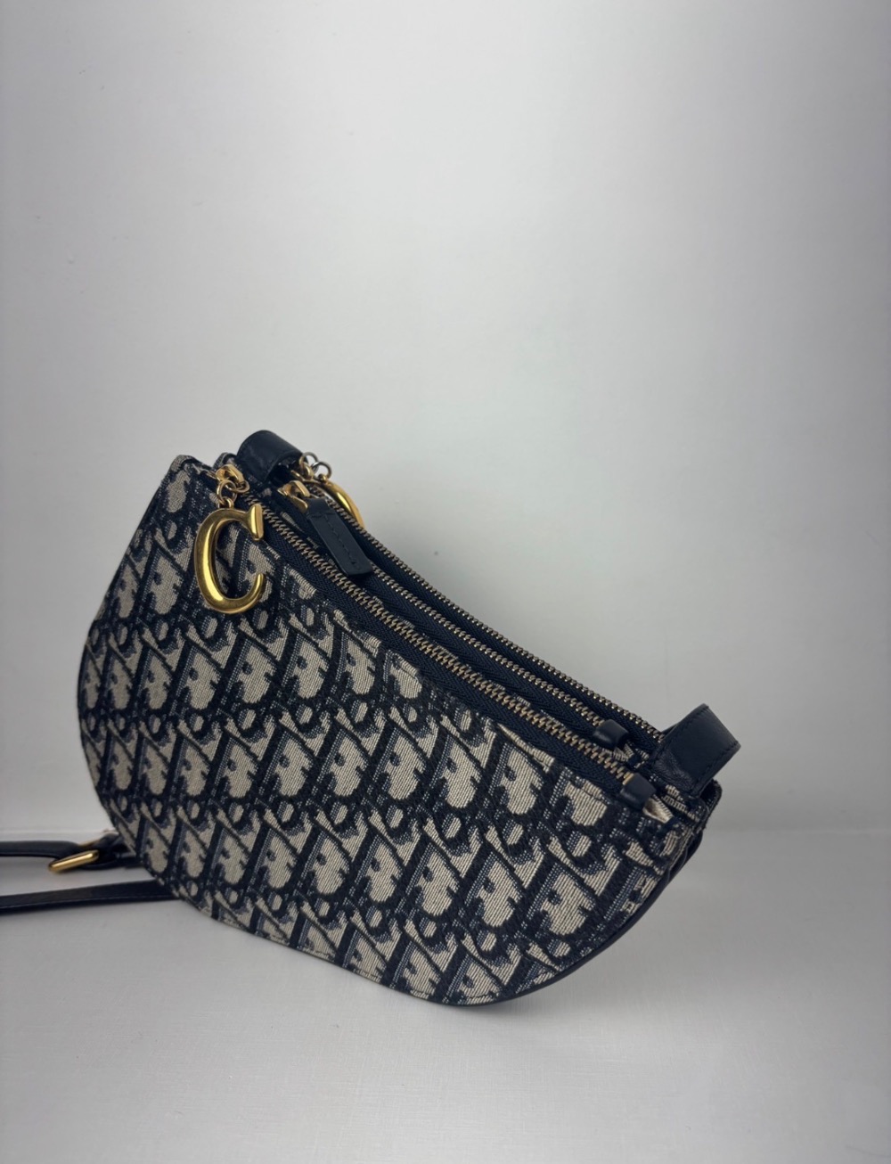 Christian dior triple zip crossbody