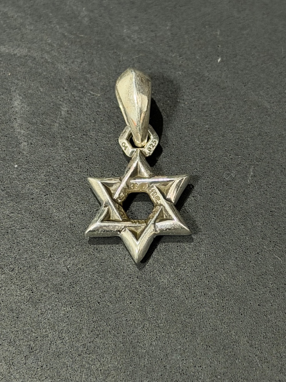 Pingente Chrome Hearts Star of David Silver