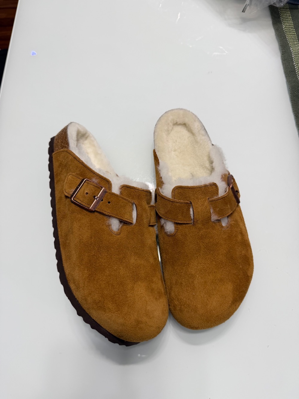 Birkenstock Boston Shearling Milk Brown
