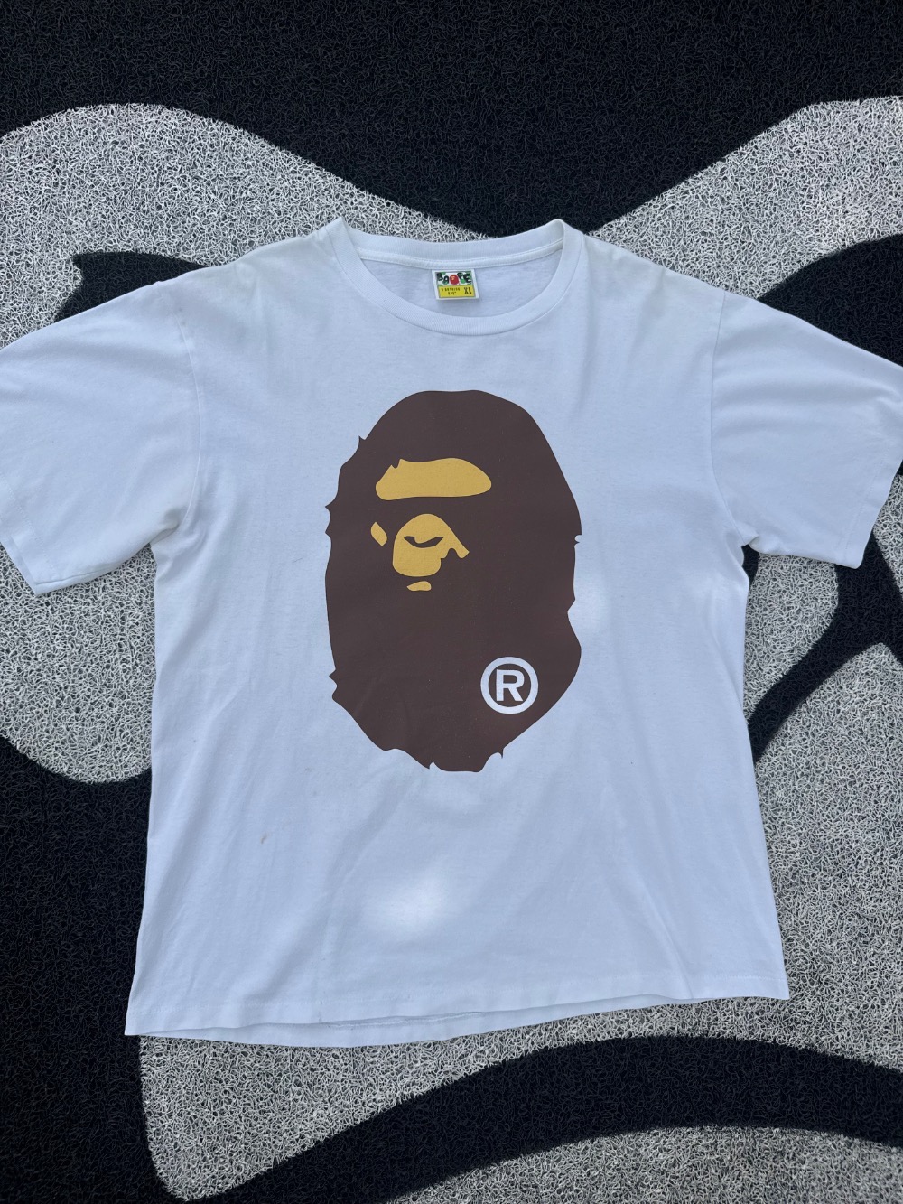 Bape big ape head tee White