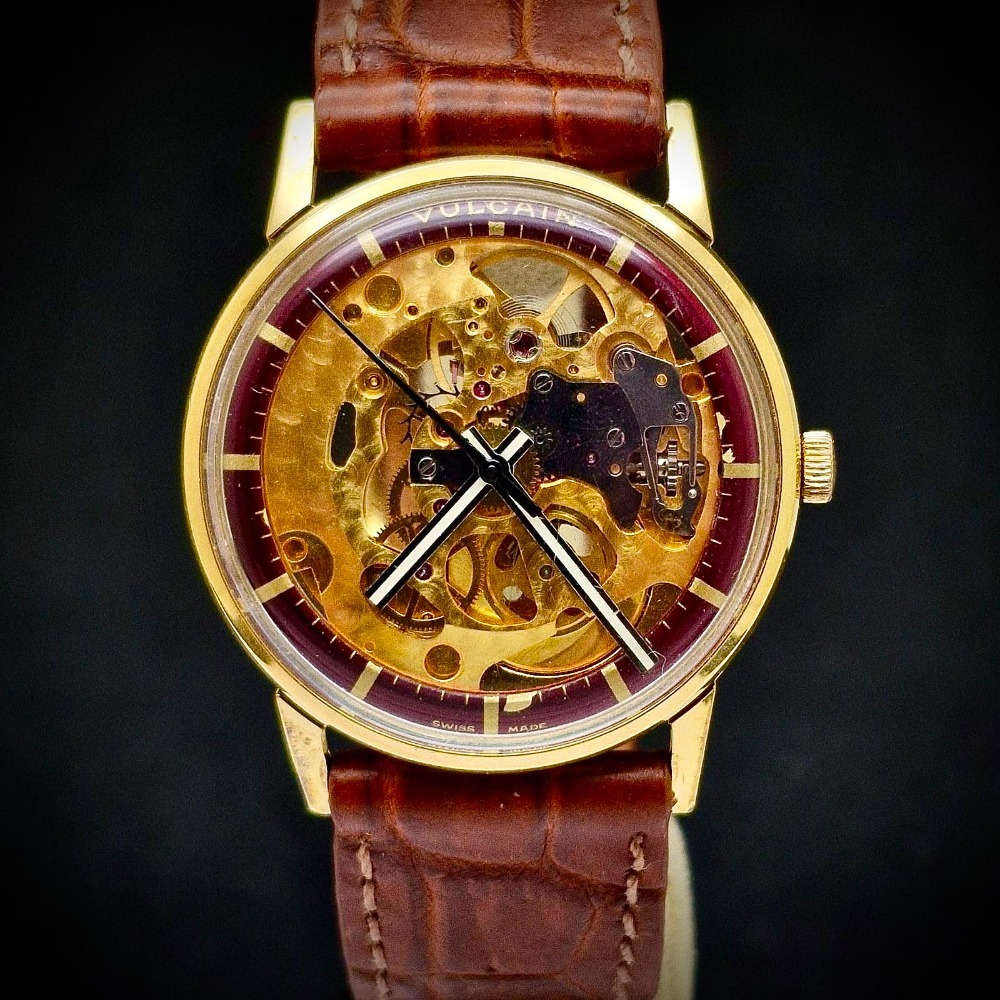 Relógio Vulcain Skeleton Manual Winding 36mm