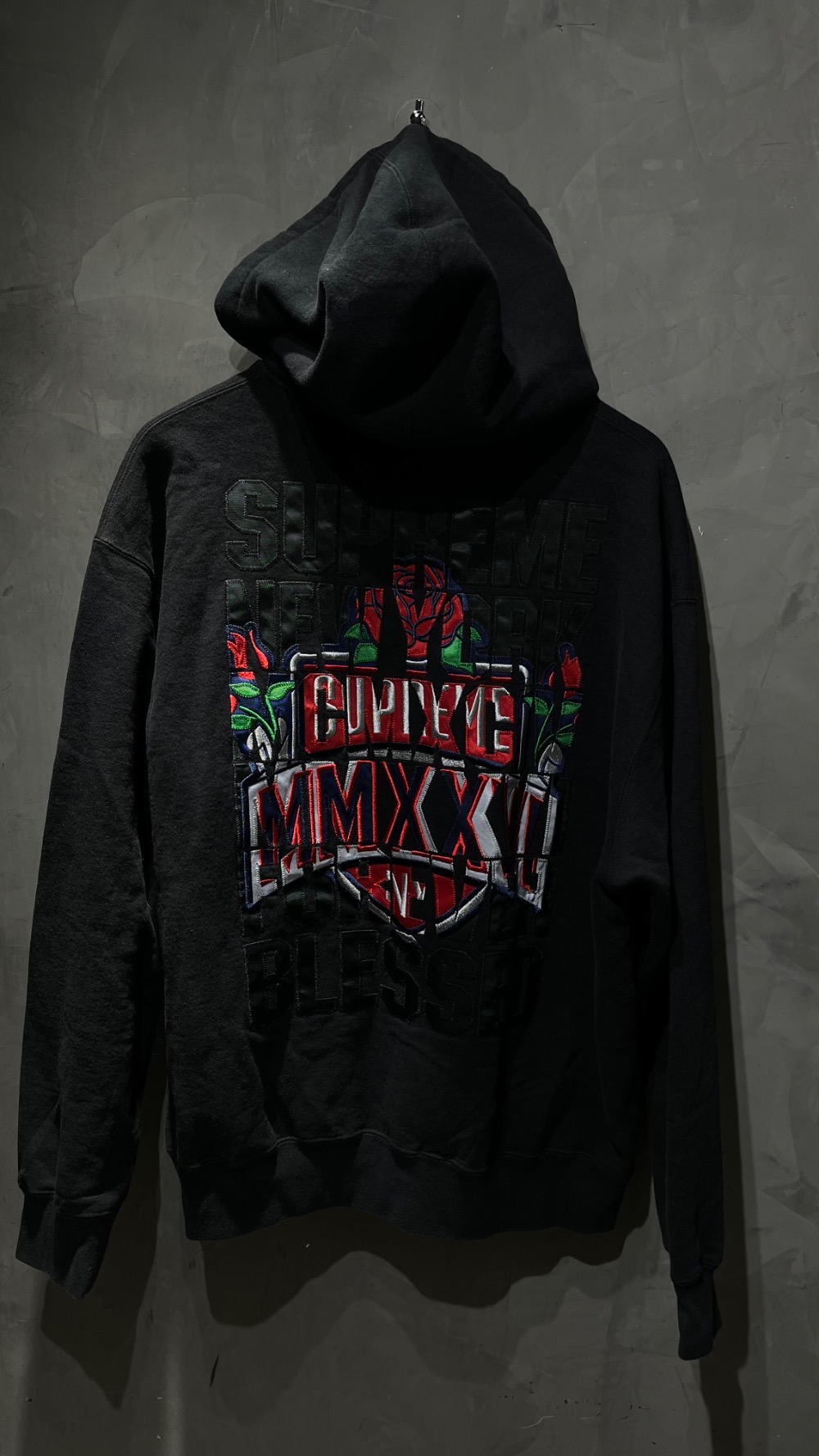 Moletom Supreme Blessed Appliqué Zip Up Black FW26-W4