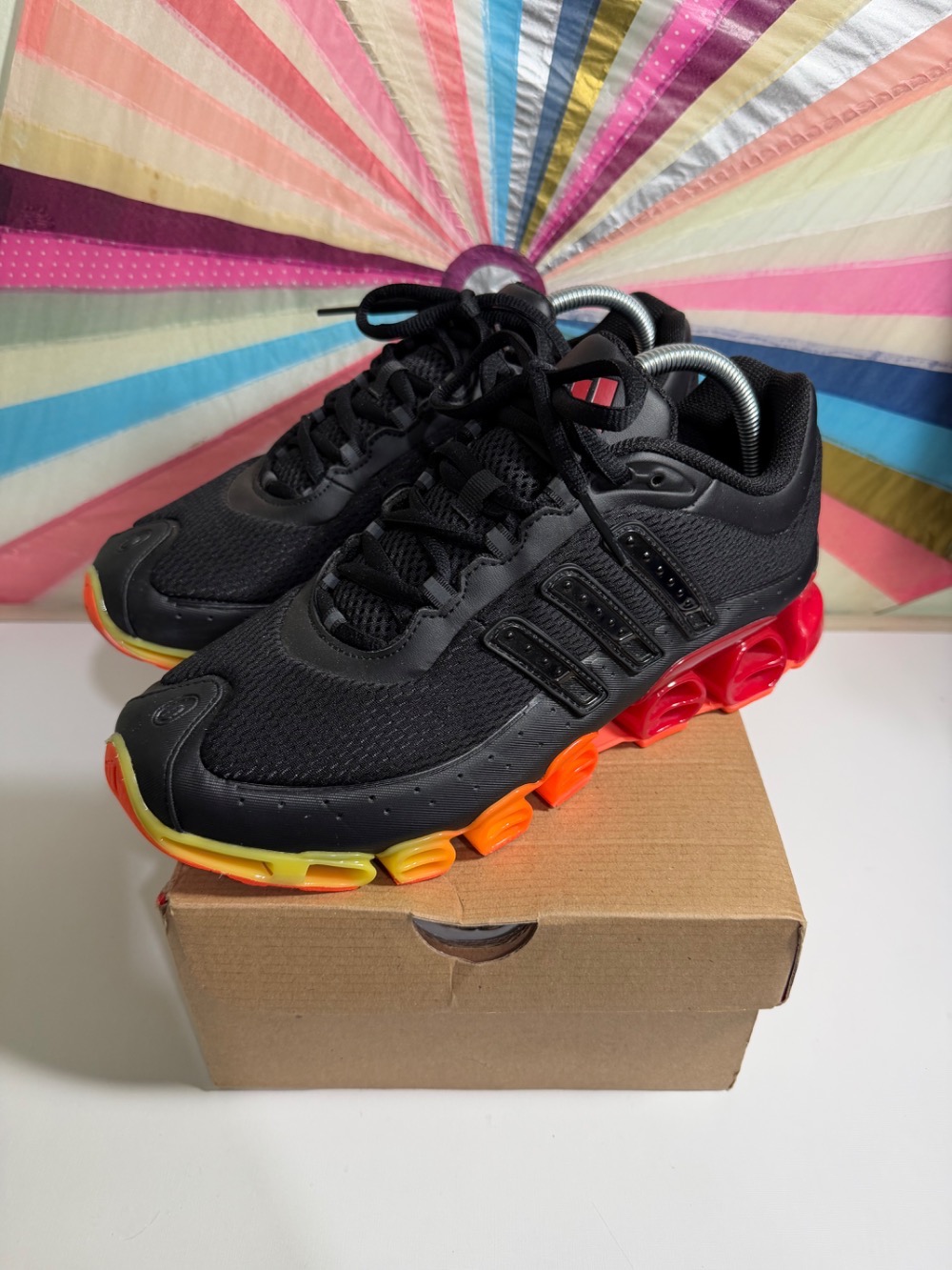 adidas Megaride Core Black Better Scarlet Solar Orange