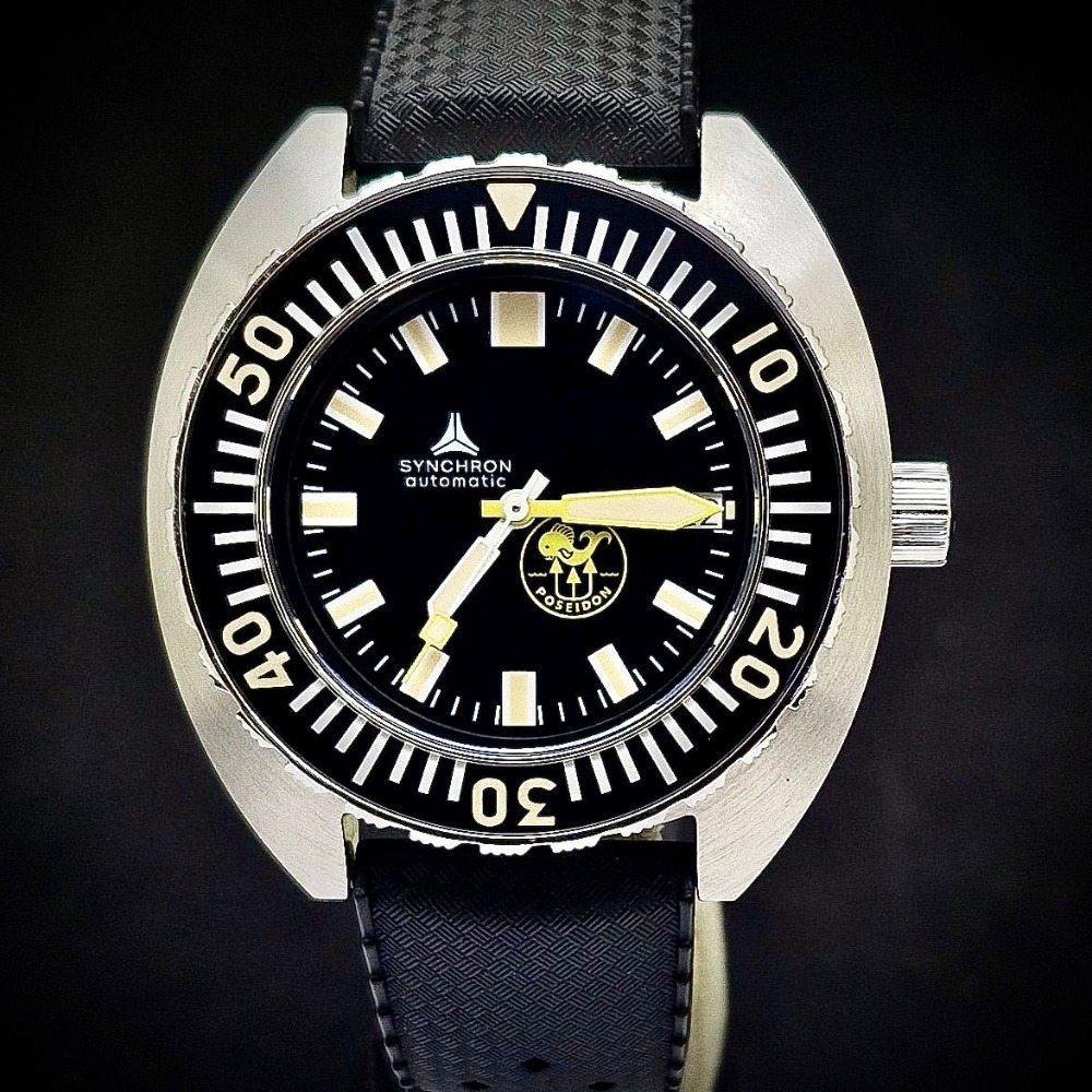 Relógio Synchron Poseidon Black Edition 42mm
