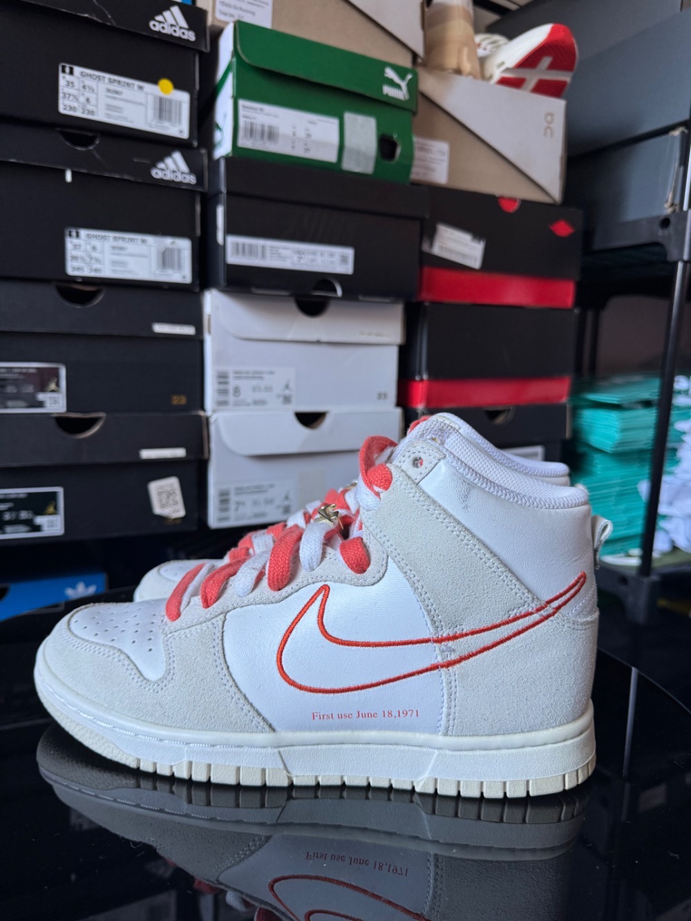 Nike Dunk High First Use White Sail Orange