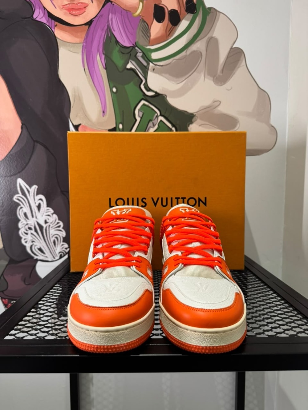 Louis Vuitton Trainer Laranja Neon
