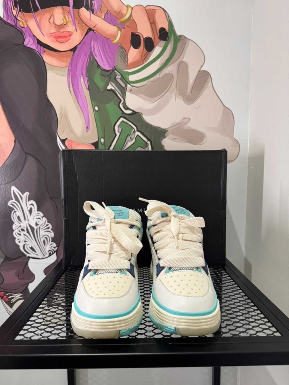 Amiri MA-1 White Light Blue