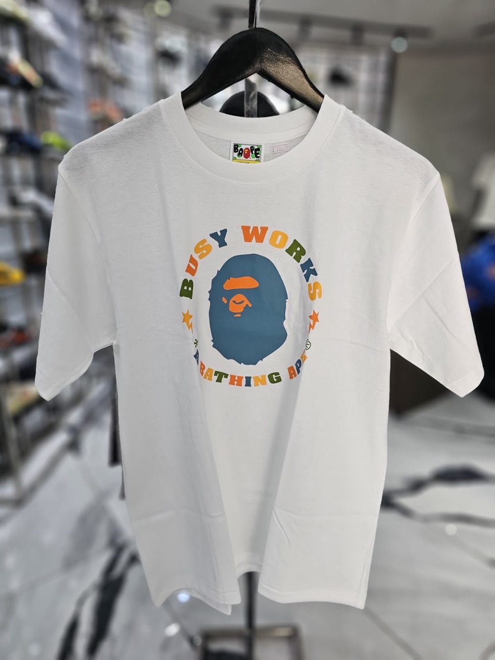 Camiseta Bape Colors Busy Works STA White