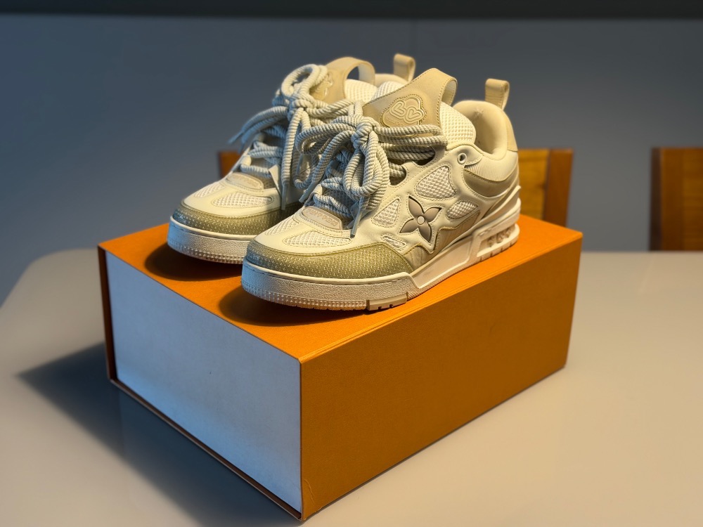 Louis Vuitton LV Skate Sneaker Beige White