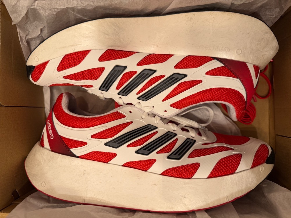 adidas Adizero Aruku Cloud White Pure Ruby Core Black