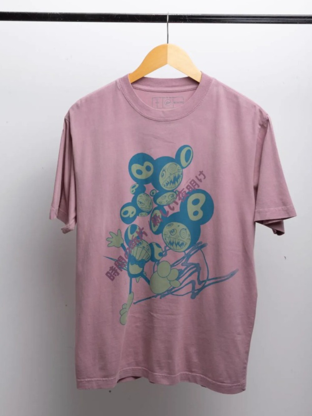 Takashi Murakami x Fragment x Cactus Jack Camiseta The Dawn Pink — G, Novo