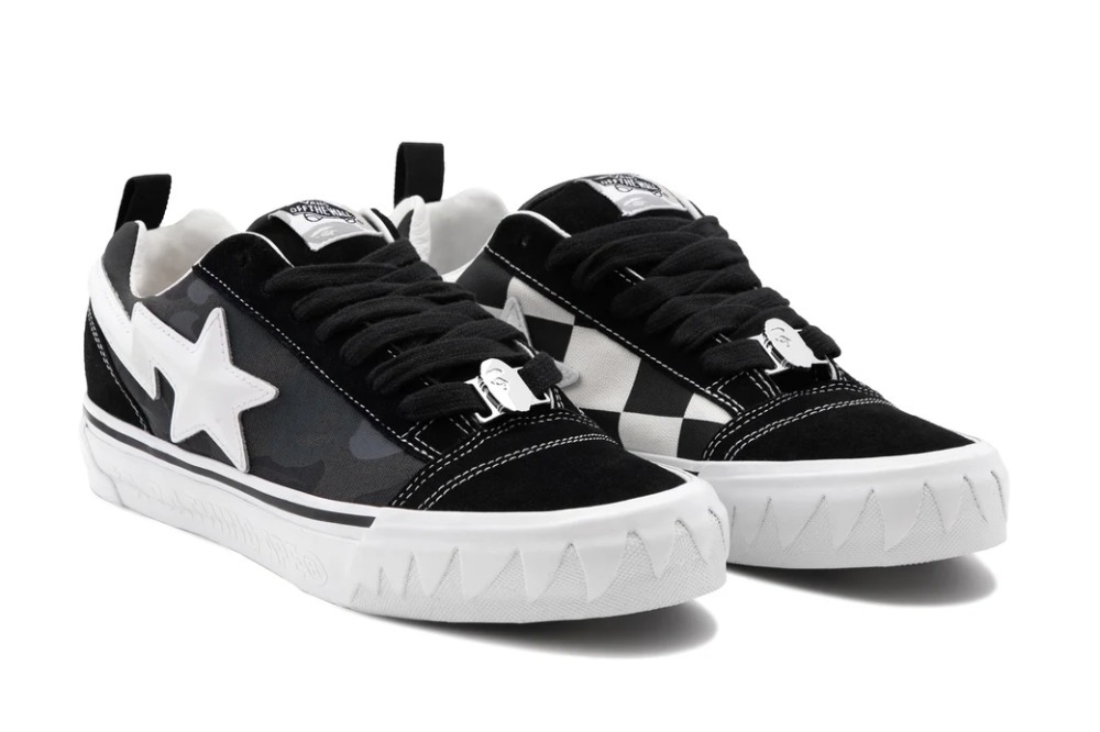 BAPE x Vans Premium Knu Skool Camo Black
