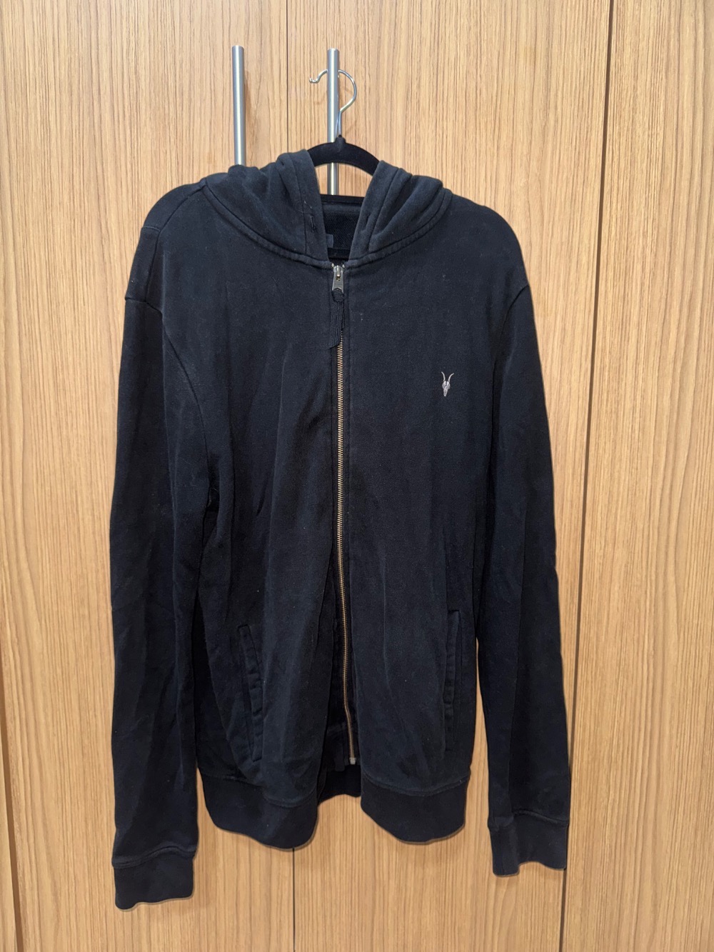 AllSaints BRACE ZIP-UP RAMSKULL HOODIE