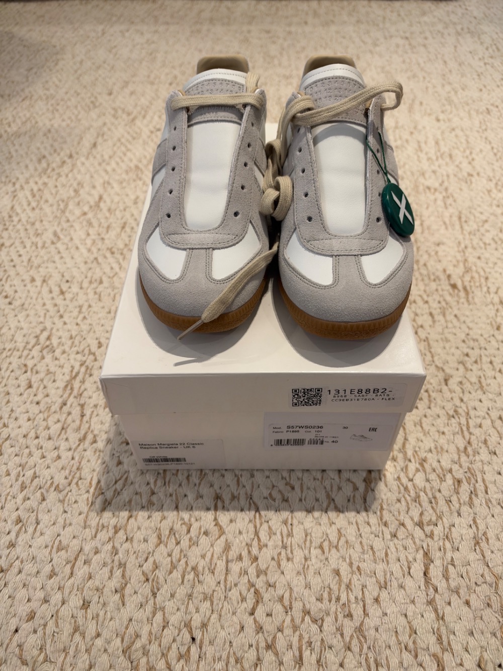 Maison Margiela Replica Sneaker Leather Low Top White