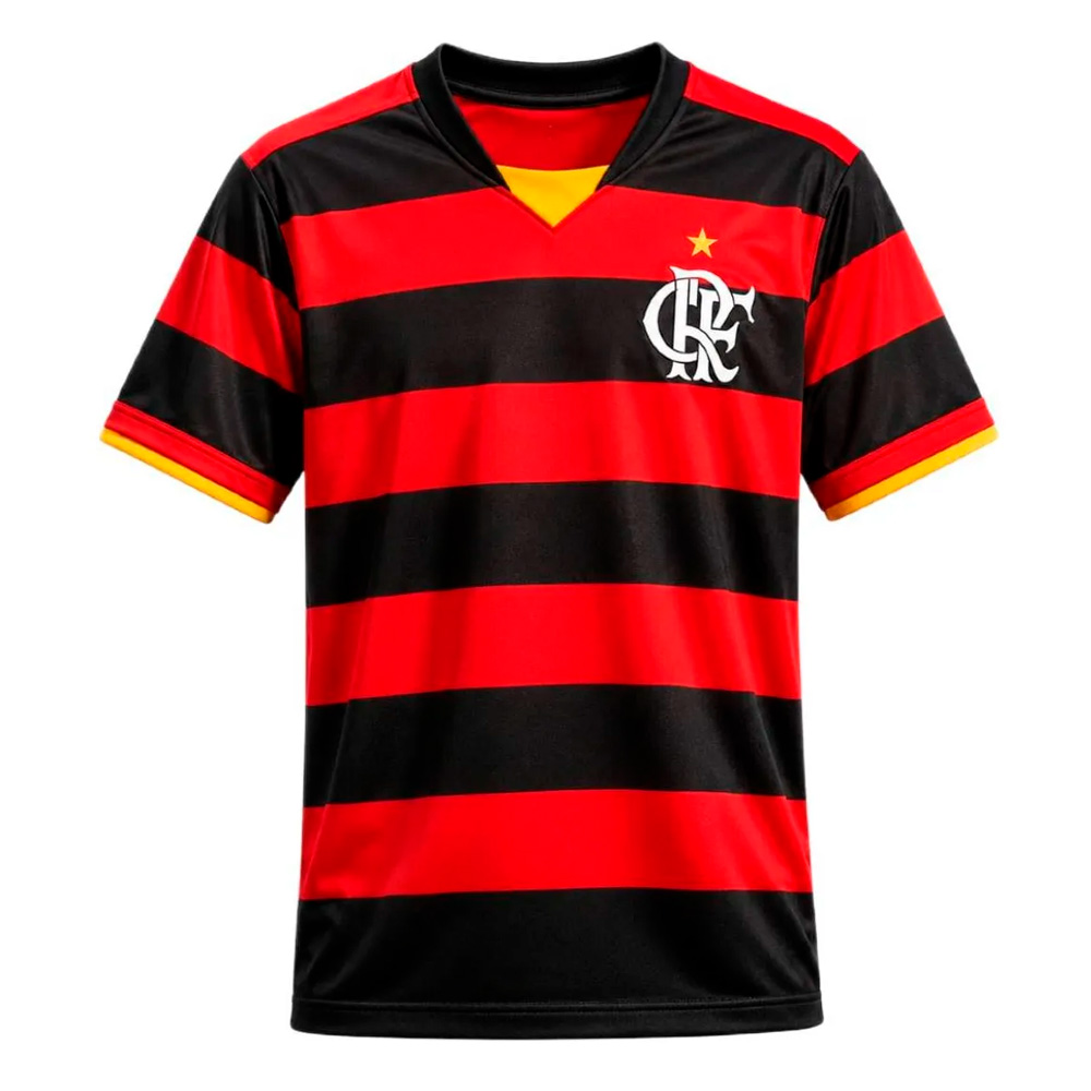Camiseta Betel Sport CR Flamengo Retrô 2008 Red Black