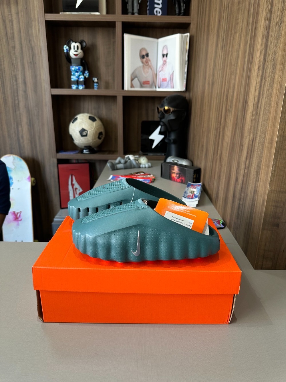 Nike Mind 001 Slide Mineral Slate — 42, Novo