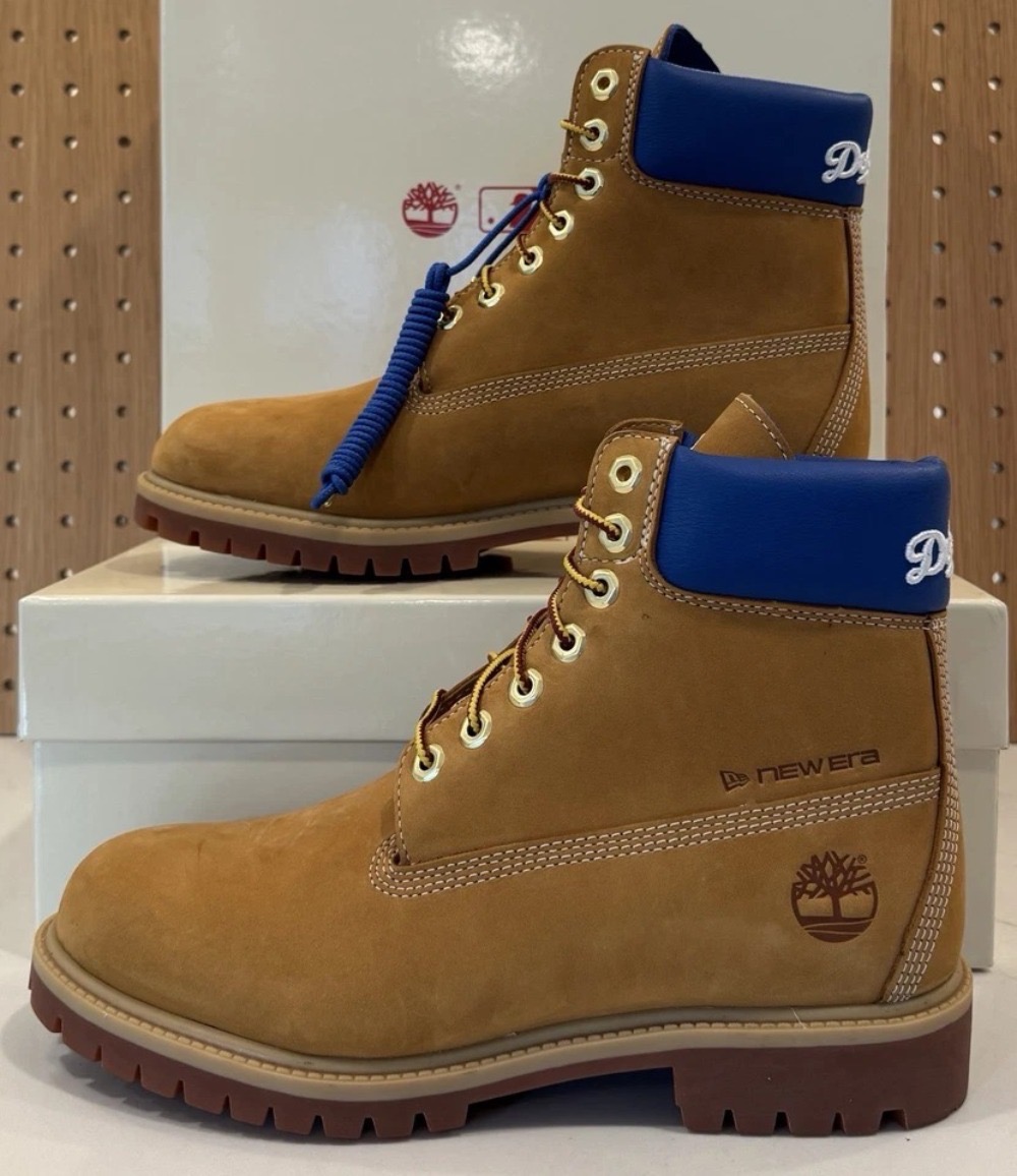 New Era x Timberland Bota Cap 6-Inch Waterproof Los Angeles Dodgers Tan