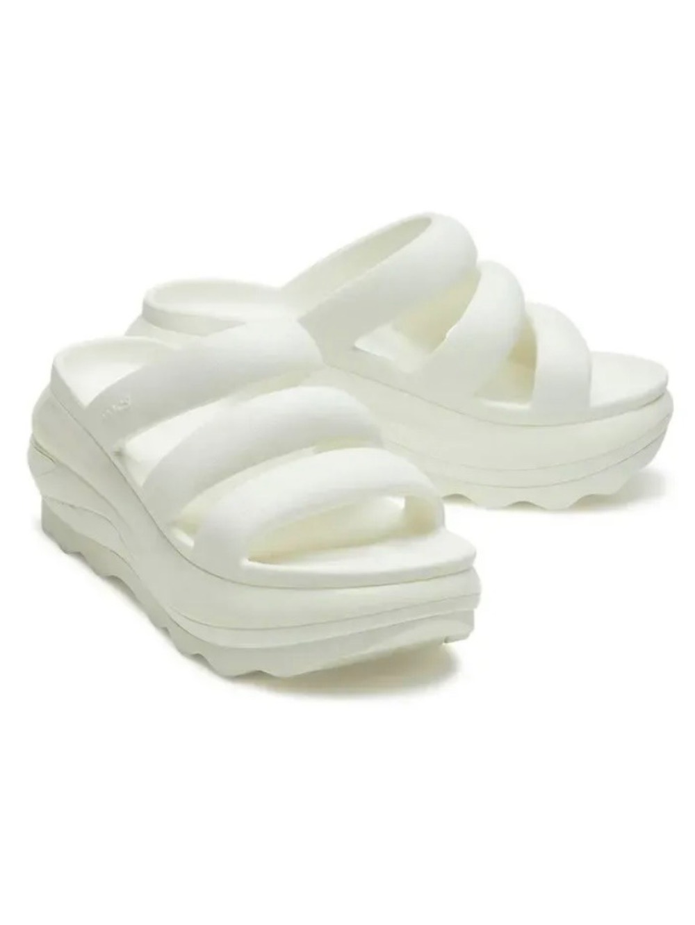 Crocs Mega Crush Triple Strap Chalk