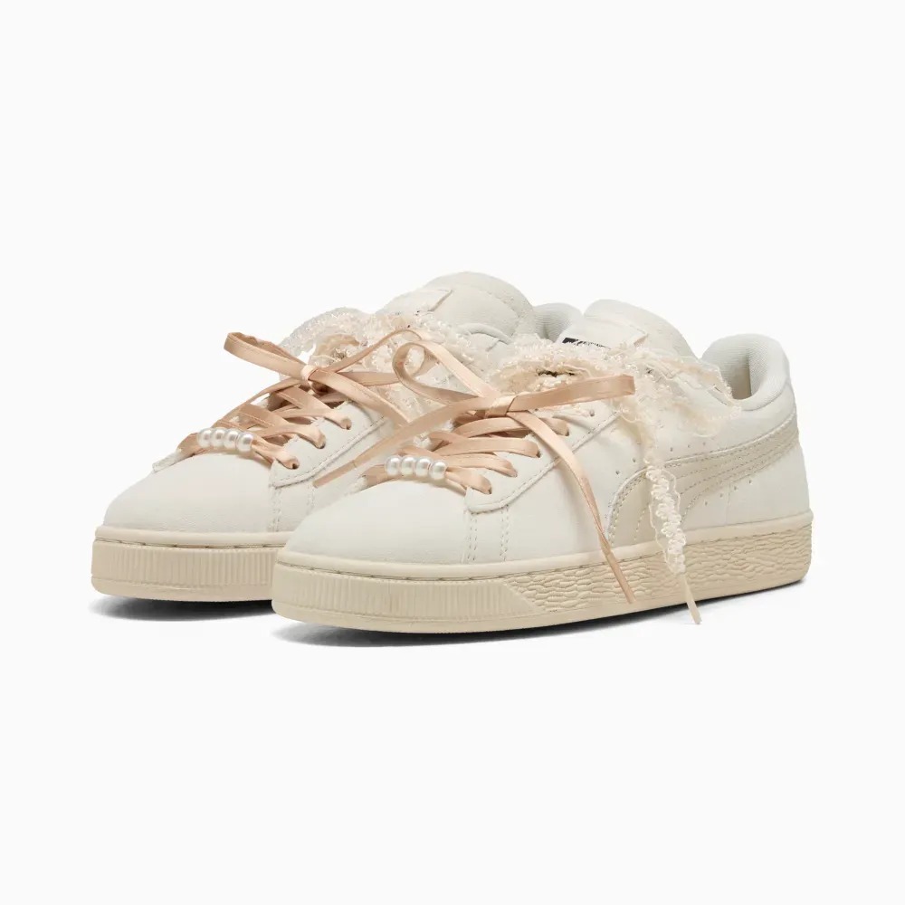 Puma Suede Bloom Frosted Ivory Silver Fog