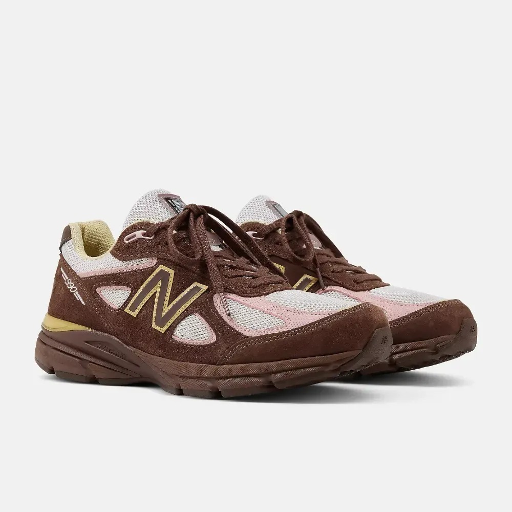 New Balance Made in USA 990v4 Pumpernickel Pink Chalk Alabaster
