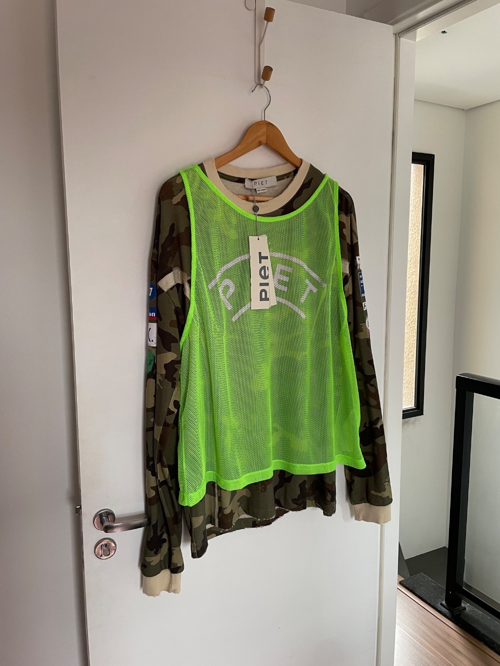 Camieta Piet Manga Longa Camo