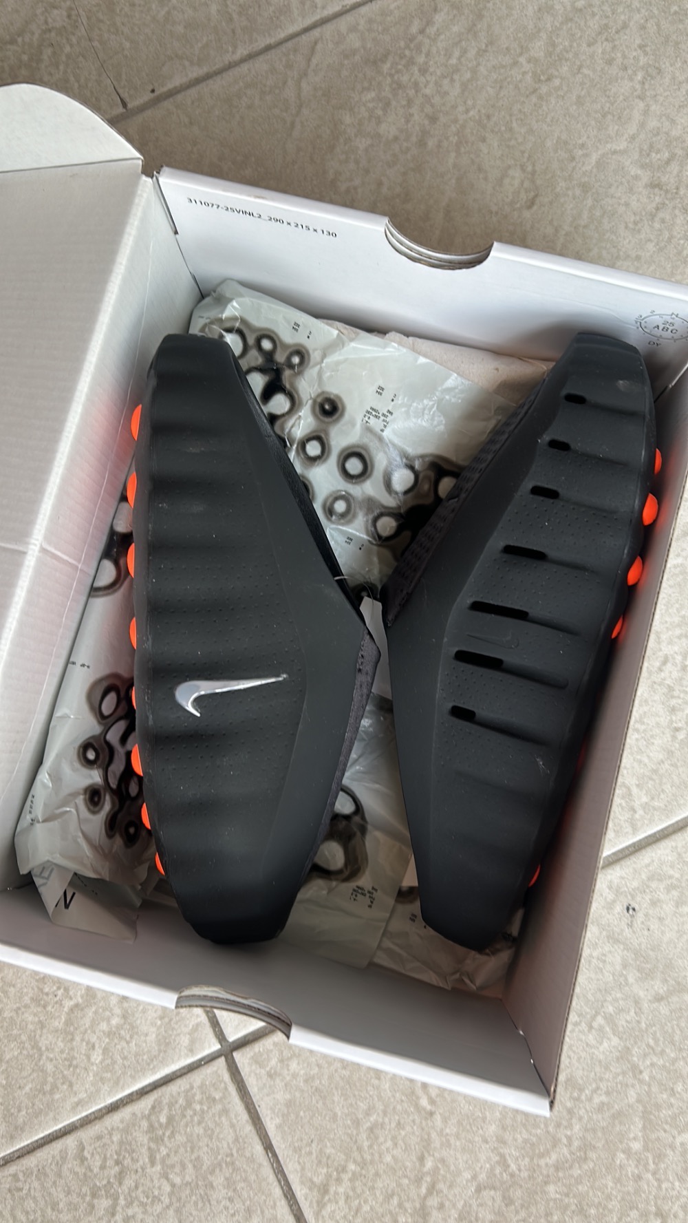 Nike Mind 001 Slide Black Chrome — 39, Novo