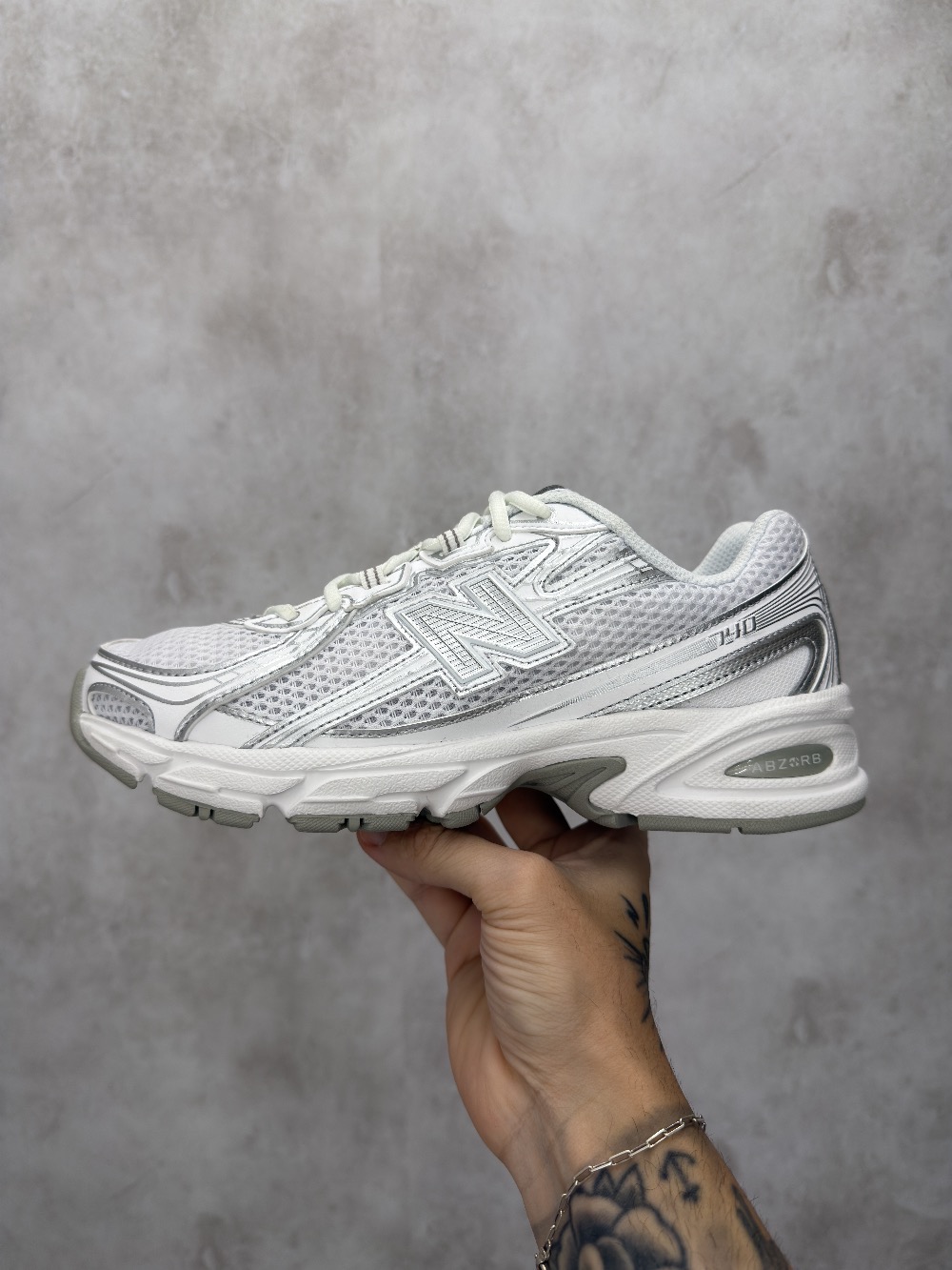 New Balance 740 Silver Metallic White