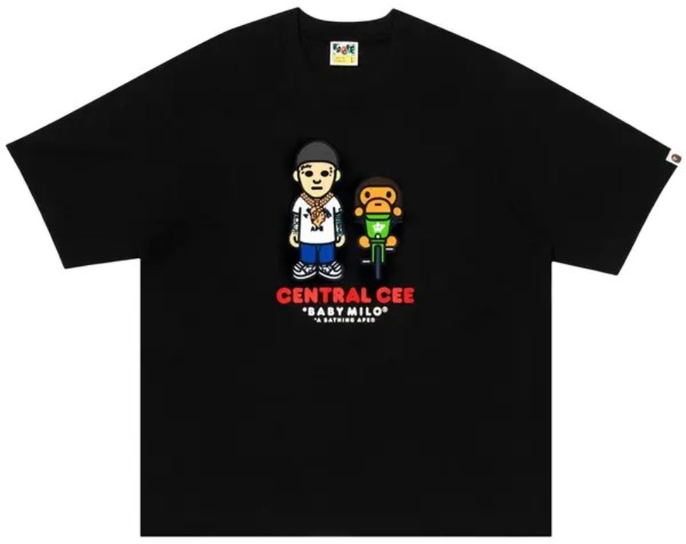 Spotify x SYNA By Central Cee x BAPE Camiseta Bax Milo Relaxed Fit Black