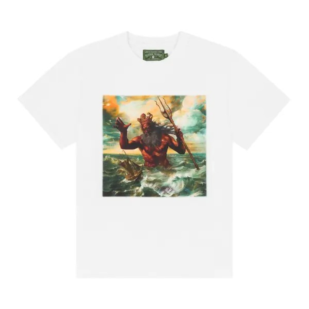 DENIM TEARS - Camiseta Poseidon's Revenge "Branco"